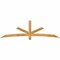 Ekena Millwork Alberta Rough Sawn Timber Gable Bracket, Western Red Cedar, 96"W x 28"H x 4"D x 4"F, 7/12 Pitch GBW096X28X0404ALB00RWR - alternate 1